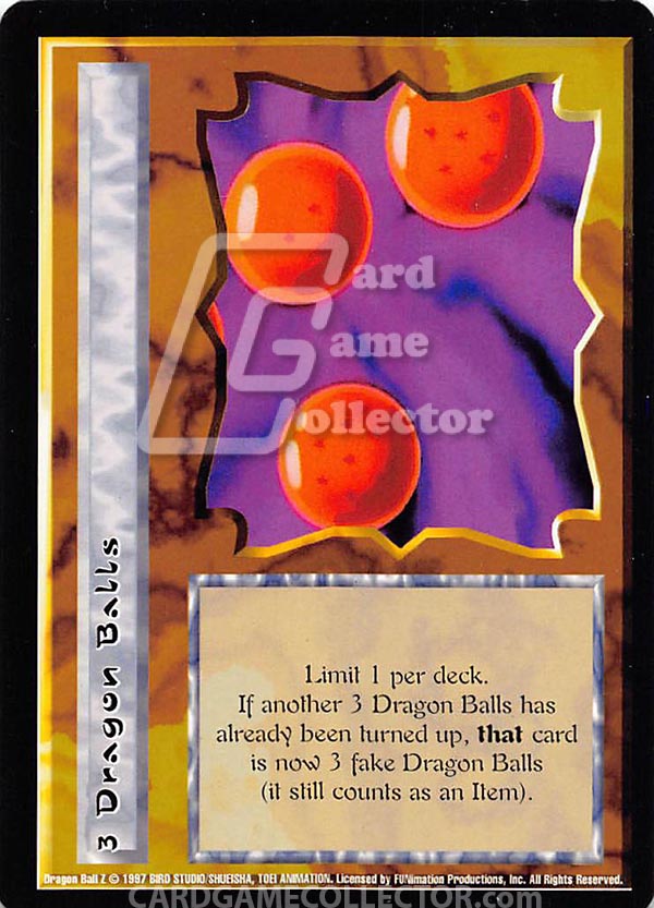 Ani-Mayhem CCG: DBZ : 3 Dragon Balls