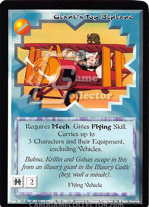 Ani-Mayhem CCG: DBZ : Giant's Toy Biplane