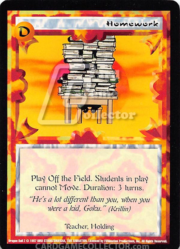 Ani-Mayhem CCG: DBZ : Homework