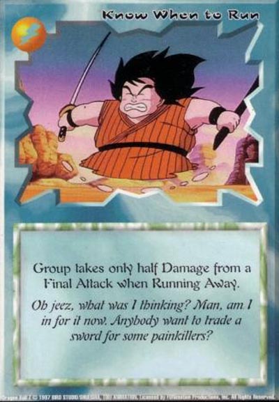 Ani-Mayhem CCG: DBZ : Know When to Run