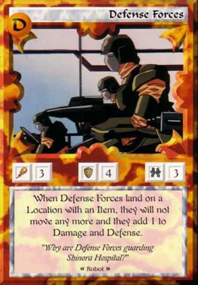 Ani-Mayhem CCG: Set 1 : Defense Forces