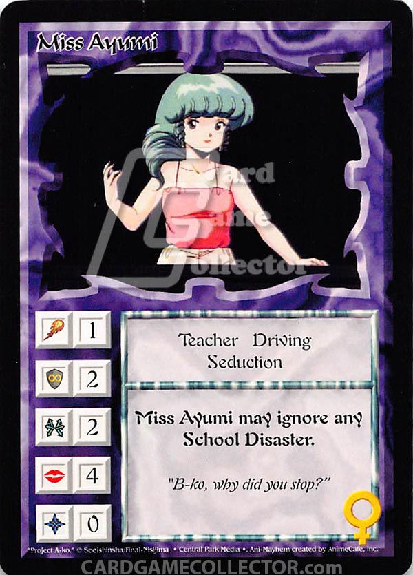 Ani-Mayhem CCG: Set 1 : Miss Ayumi