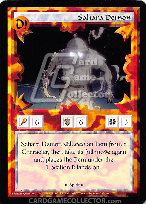 Ani-Mayhem CCG: Set 1 : Sahara Demon