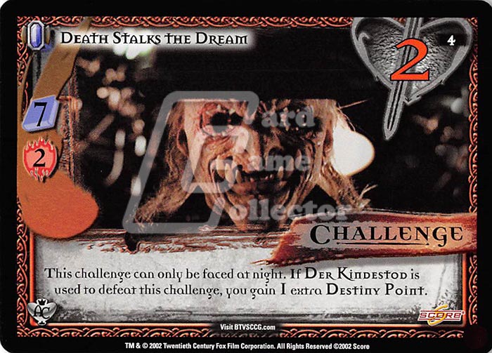 Buffy TVS CCG:  Death Stalks the Dream