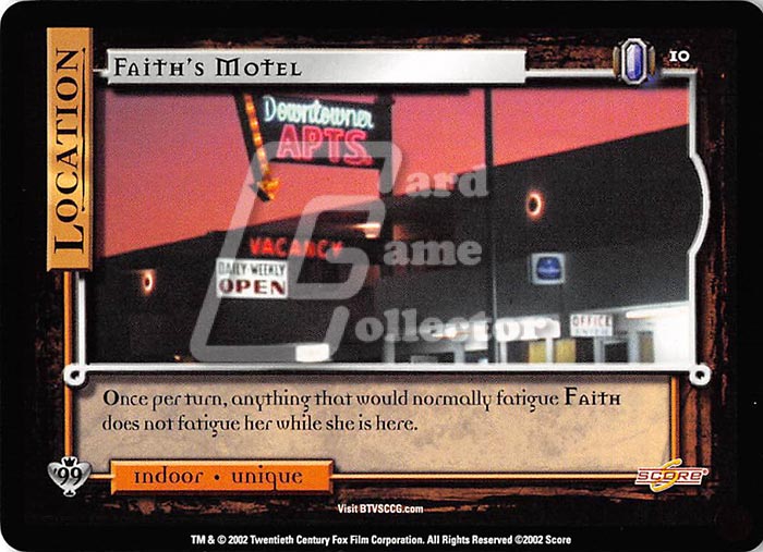 Buffy TVS CCG:  Faith's Motel