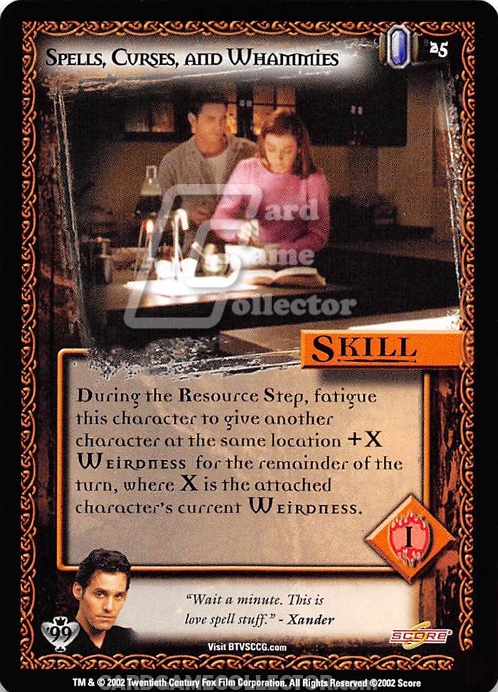 Buffy TVS CCG:  Spells, Cursies, and Whammies