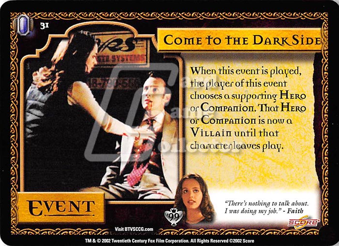 Buffy TVS CCG:  Come to the Dark Side
