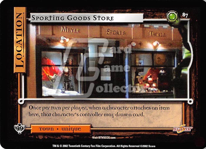 Buffy TVS CCG:  Sporting Goods Store