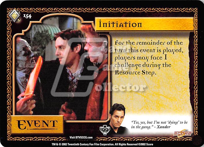 Buffy TVS CCG:  Initiation