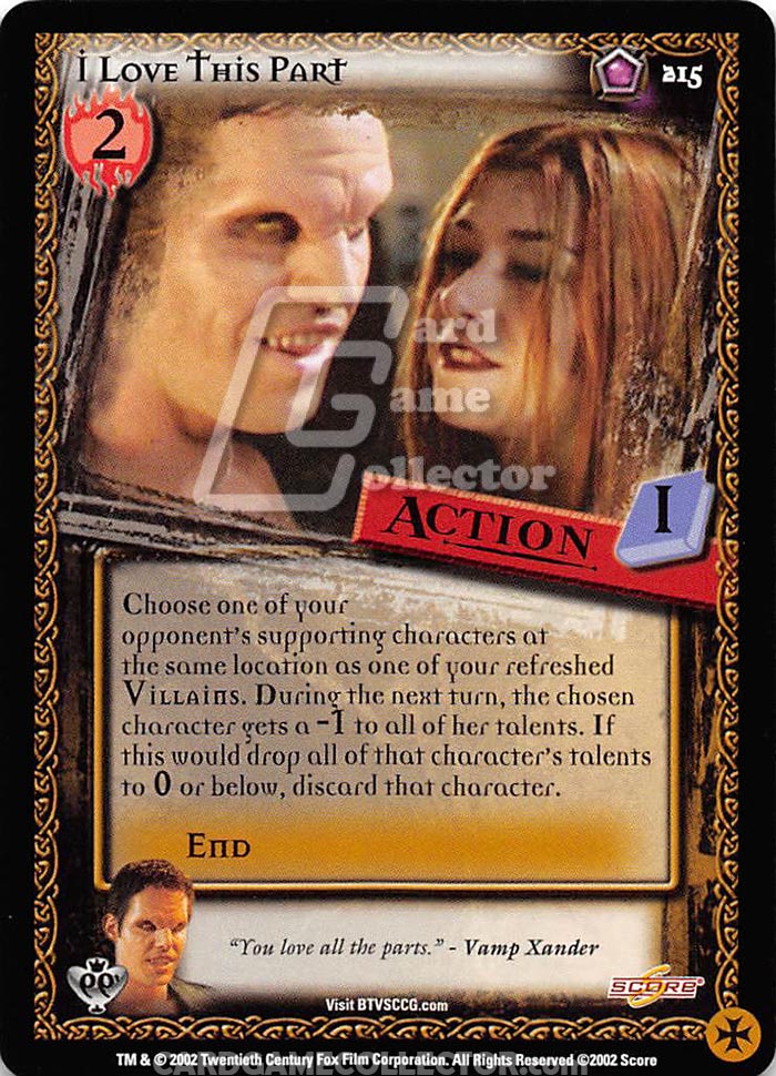 Buffy TVS CCG:  I Love This Part