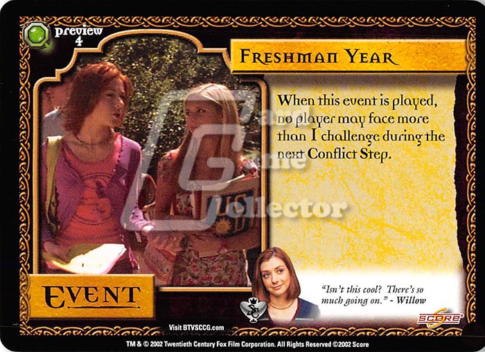 Buffy TVS CCG:  Freshman Year