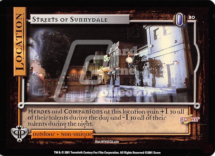 Buffy TVS CCG:  Streets of Sunnydale