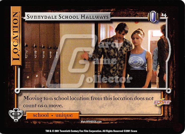 Buffy TVS CCG:  Sunnydale School Hallways