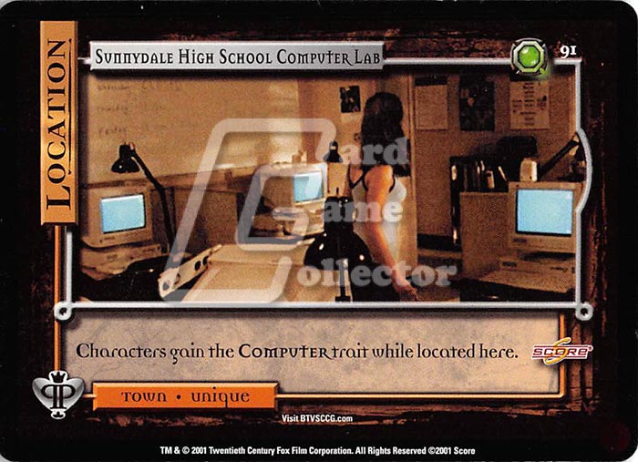 Buffy TVS CCG:  Sunnydale High School Computer Lab