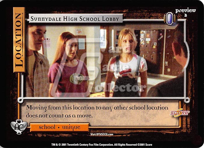 Buffy TVS CCG: Sunnydale High School Lobby