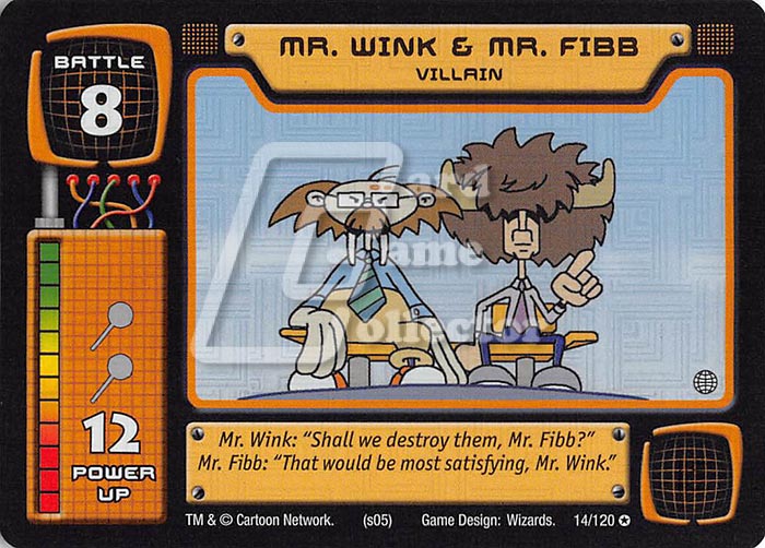 Codename: Kids Next Door TCG: Mr. Wink & Mr. Fibb