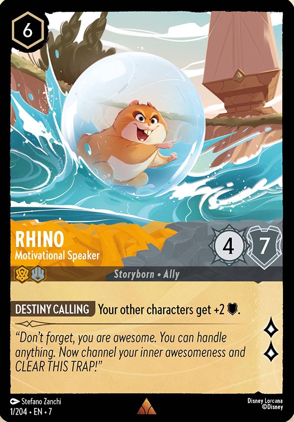 Disney Lorcana TCG: Rhino, Motivational Speaker