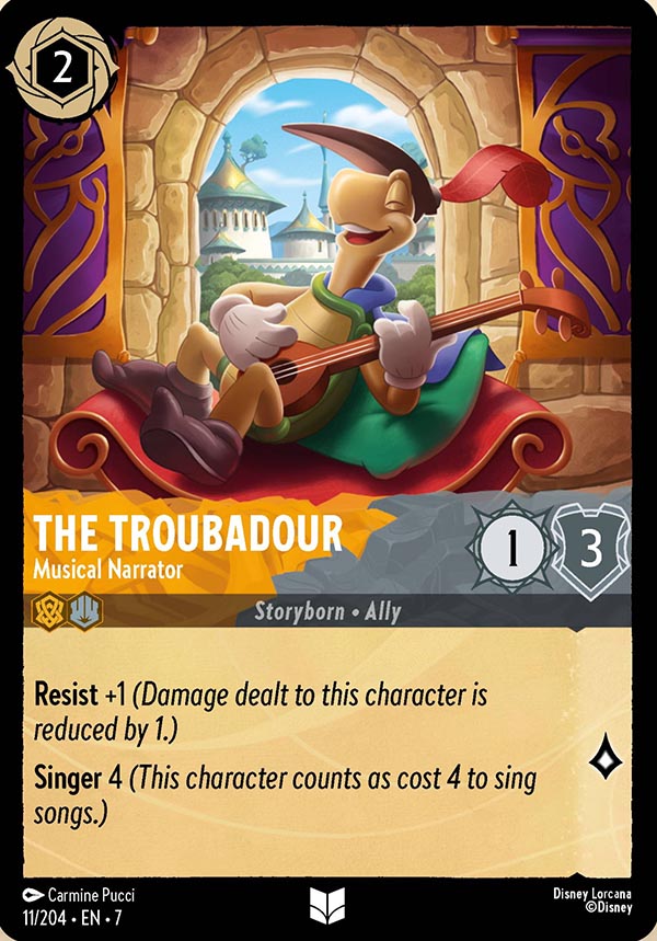 Disney Lorcana TCG: The Troubadour, Musical Narrator