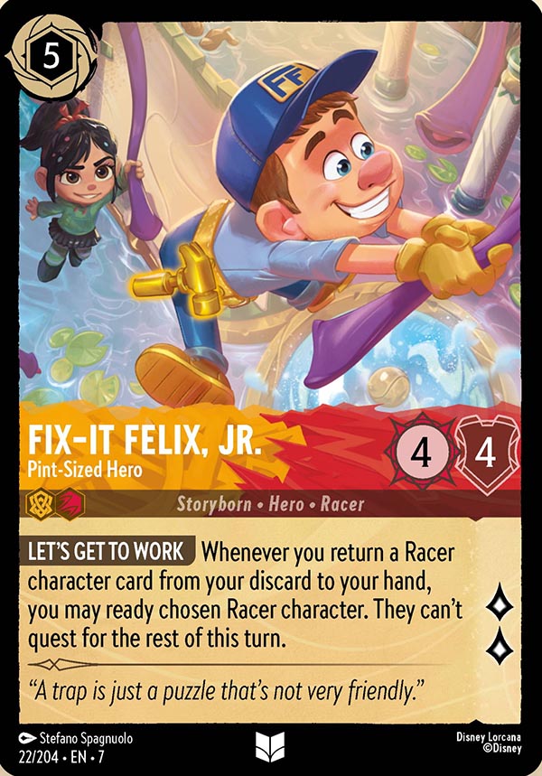 Disney Lorcana TCG: Fix-It Felix, Jr., Pint-Sized Hero