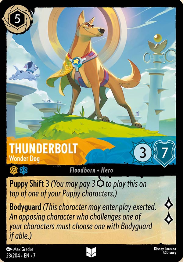 Disney Lorcana TCG: Thunderbolt, Wonder Dog