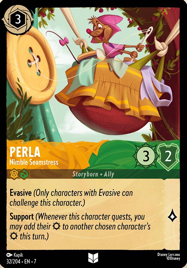 Disney Lorcana TCG: Perla, Nimble Seamstress