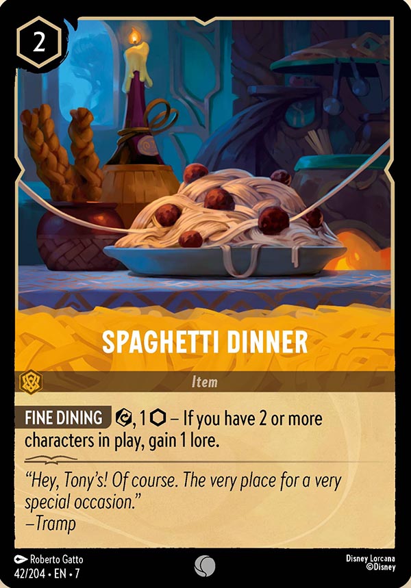 Disney Lorcana TCG: Spaghetti Dinner