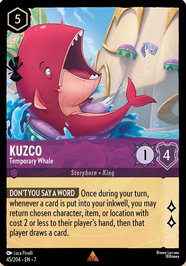 Disney Lorcana TCG: Kuzco, Temporary Whale