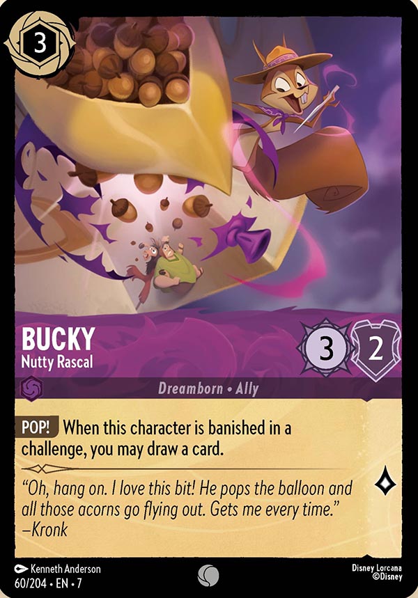 Disney Lorcana TCG: Bucky, Nutty Rascal