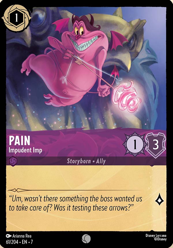 Disney Lorcana TCG: Pain, Impudent Imp