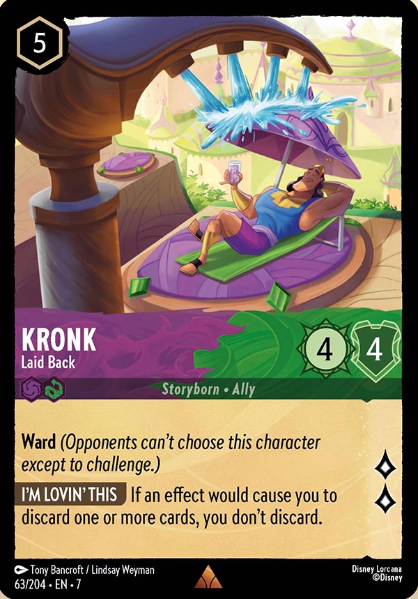 Disney Lorcana TCG: Kronk, Laid Back