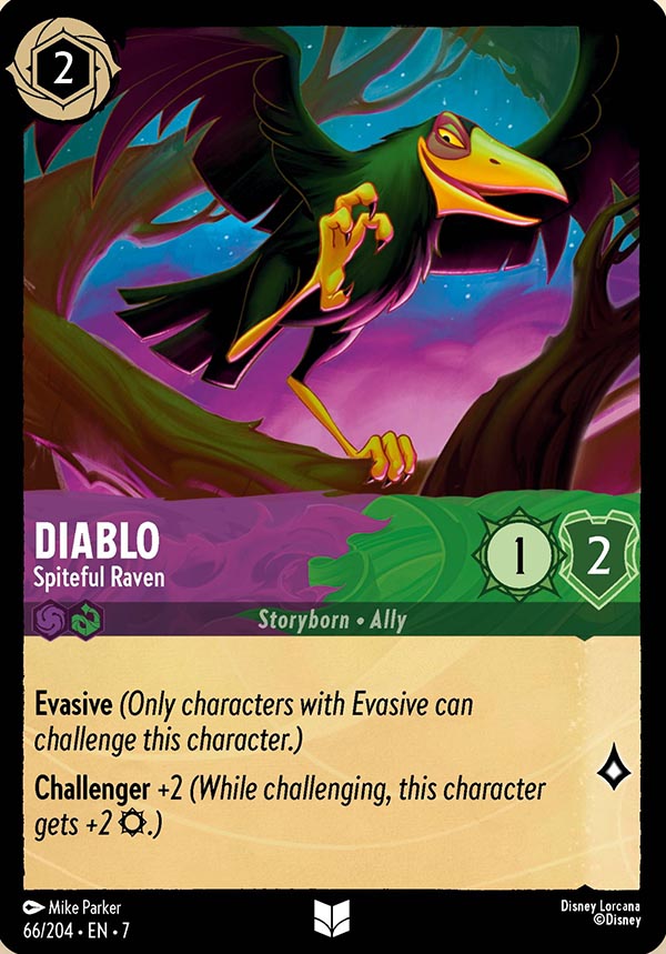 Disney Lorcana TCG: Diablo, Spiteful Raven