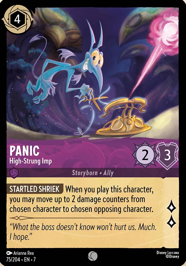 Disney Lorcana TCG: Panic, High-Strung Imp