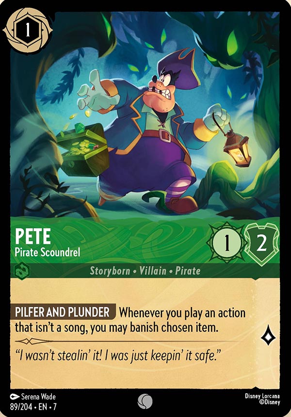 Disney Lorcana TCG: Pete, Pirate Scoundrel