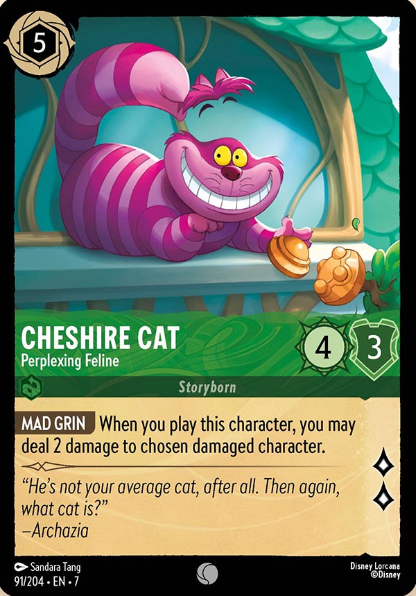 Disney Lorcana TCG: Cheshire Cat, Perplexing Feline