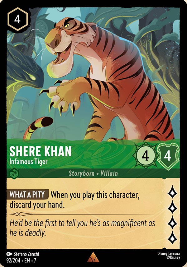 Disney Lorcana TCG: Shere Khan, Infamous Tiger