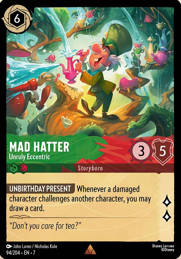 Disney Lorcana TCG: Mad Hatter, Unruly Eccentric