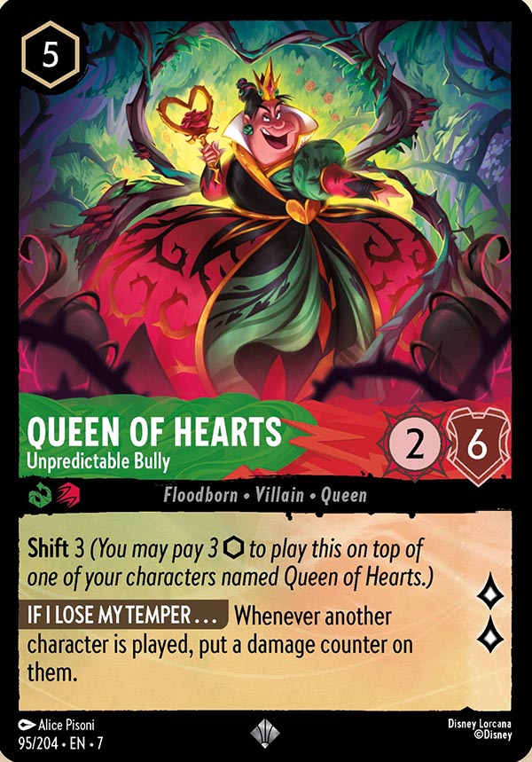 Disney Lorcana TCG: Queen of Hearts, Unpredictable Bully