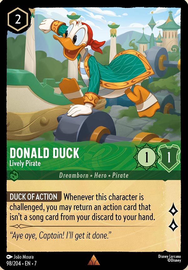 Disney Lorcana TCG: Donald Duck, Lively Pirate