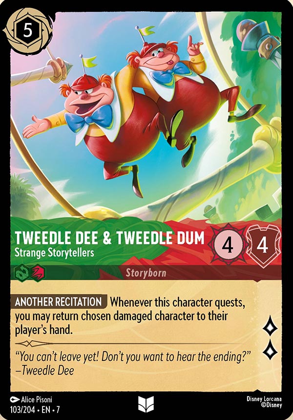 Disney Lorcana TCG: Tweedle Dee & Tweedle Dum, Strange Storytellers