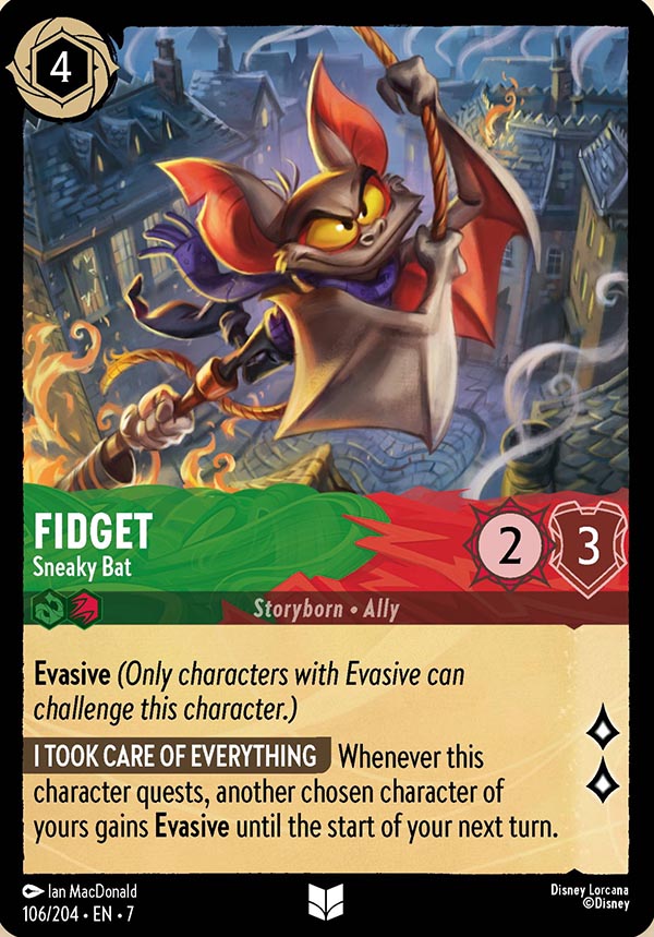 Disney Lorcana TCG: Fidget, Sneaky Bat