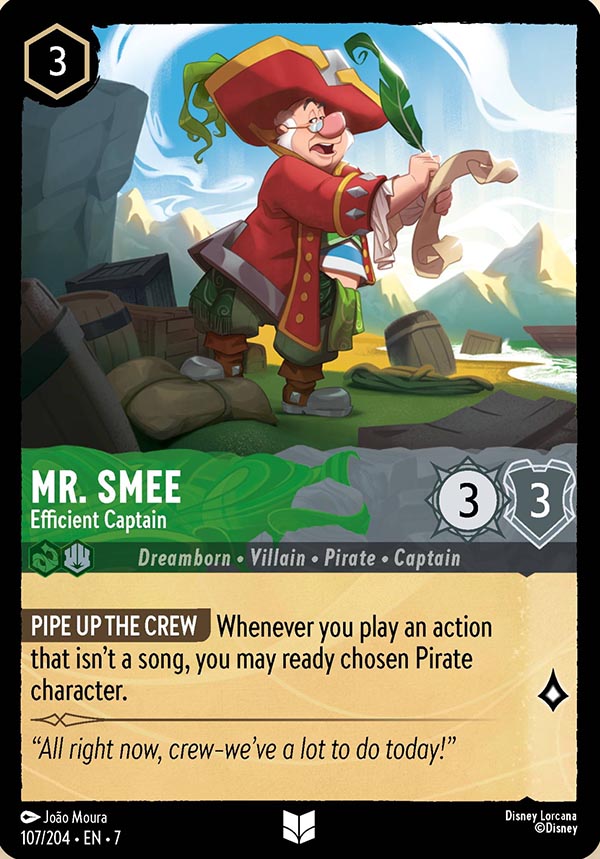 Disney Lorcana TCG: Mr. Smee, Efficient Captain