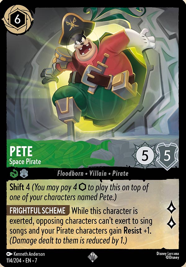 Disney Lorcana TCG: Pete, Space Pirate