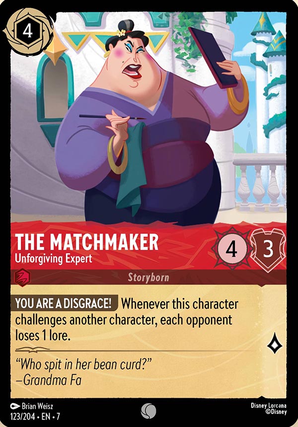 Disney Lorcana TCG: The Matchmaker, Unforgiving Expert