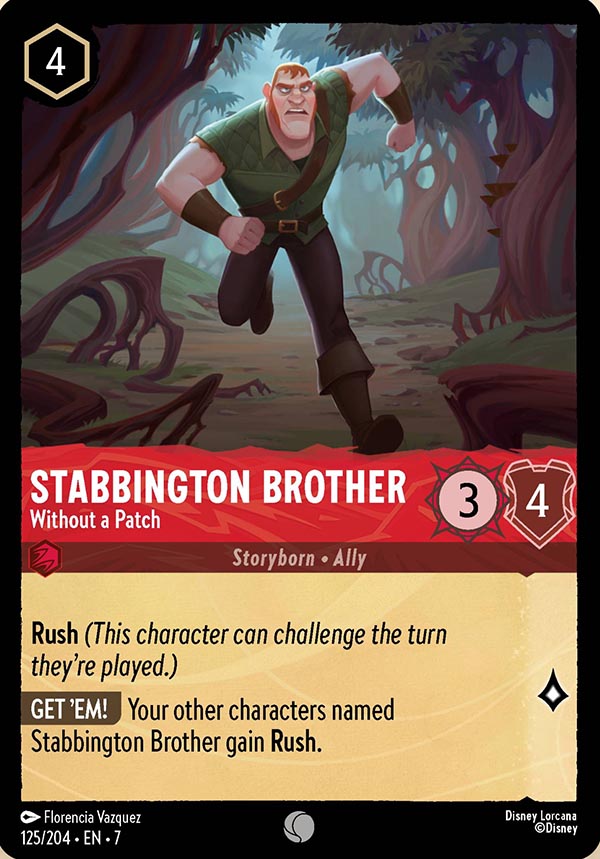 Disney Lorcana TCG: Stabbington Brother, Without a Patch