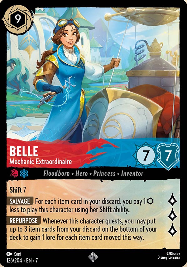 Disney Lorcana TCG: Belle, Mechanic Extraordinaire