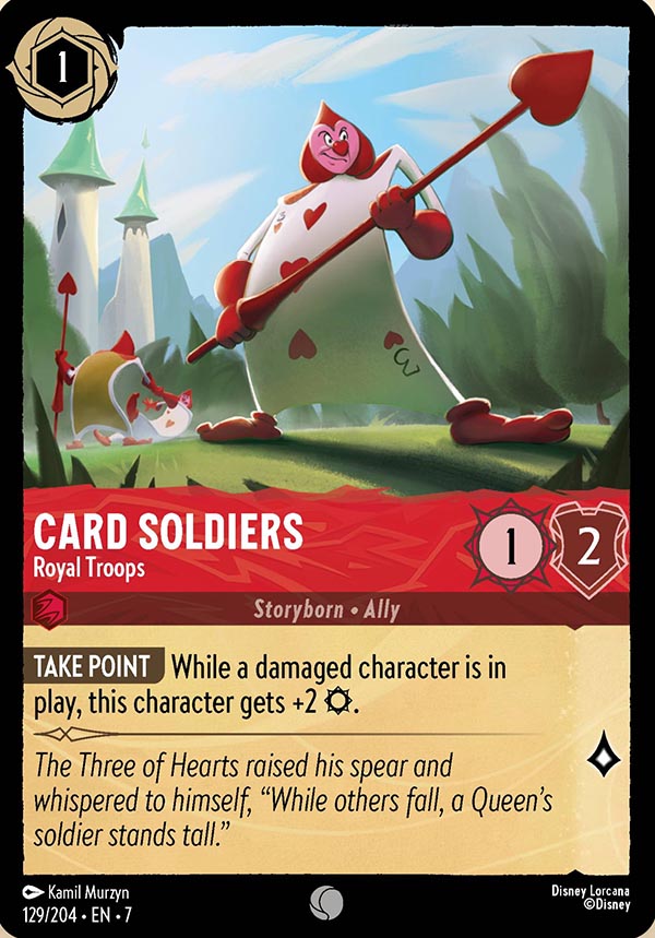 Disney Lorcana TCG: Card Soldiers, Royal Troops