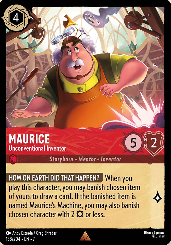 Disney Lorcana TCG: Maurice, Unconventional Inventor