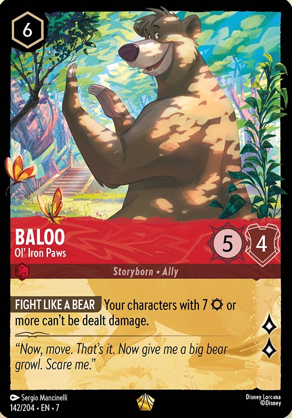 Disney Lorcana TCG: Baloo, Ol' Iron Paws