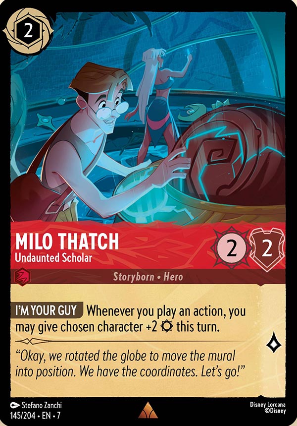 Disney Lorcana TCG: Milo Thatch, Undaunted Scholar