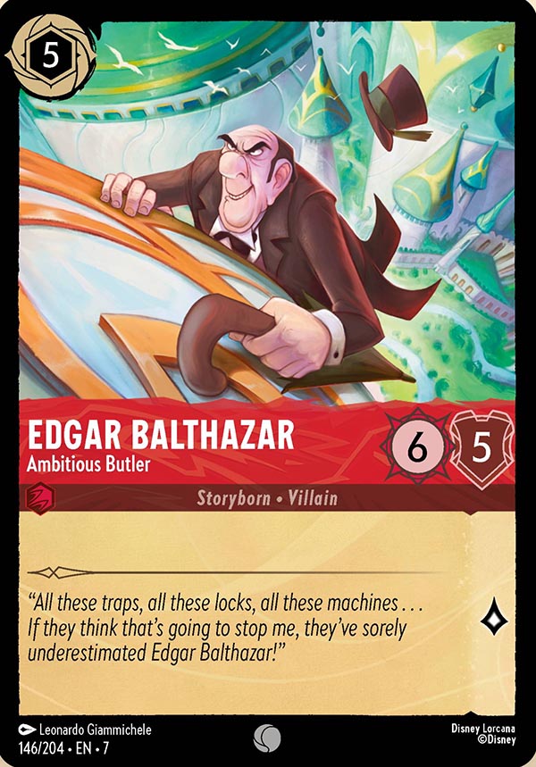 Disney Lorcana TCG: Edgar Balthazar, Ambitious Butler